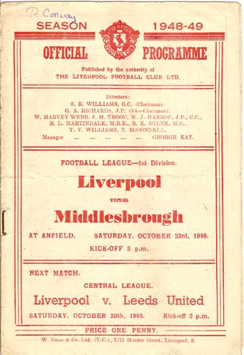 Liverpool FC v Middlesbrough FC